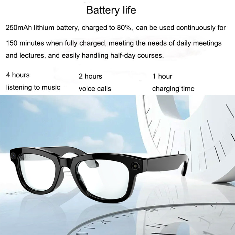 M01 Smart glasses with camera video recording real time translation